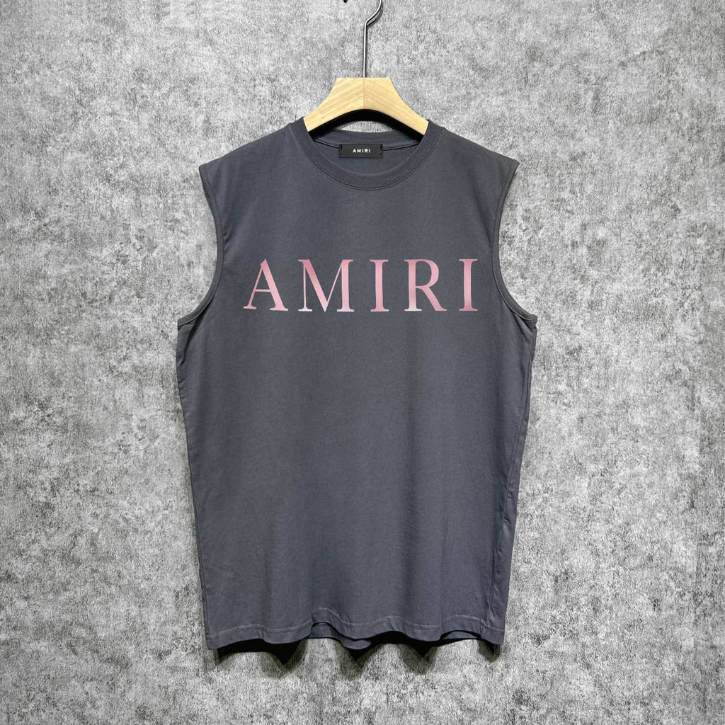 Amiri tank top pink letterprinting
