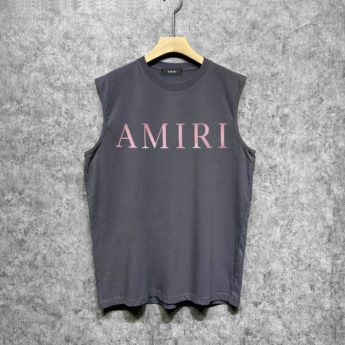 Amiri tank top pink letterprinting
