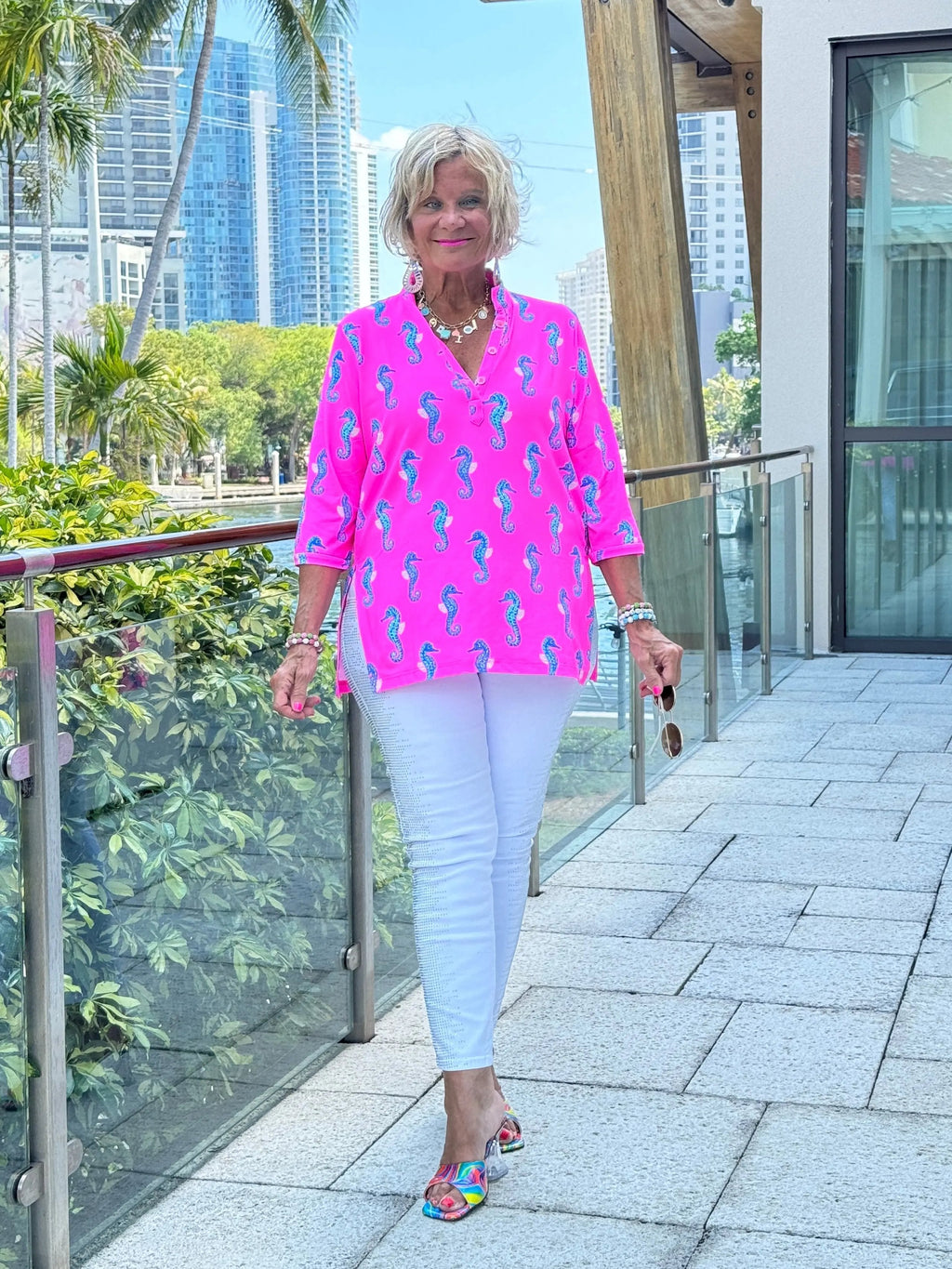 LULU B SEAHORSE BAY TUNIC