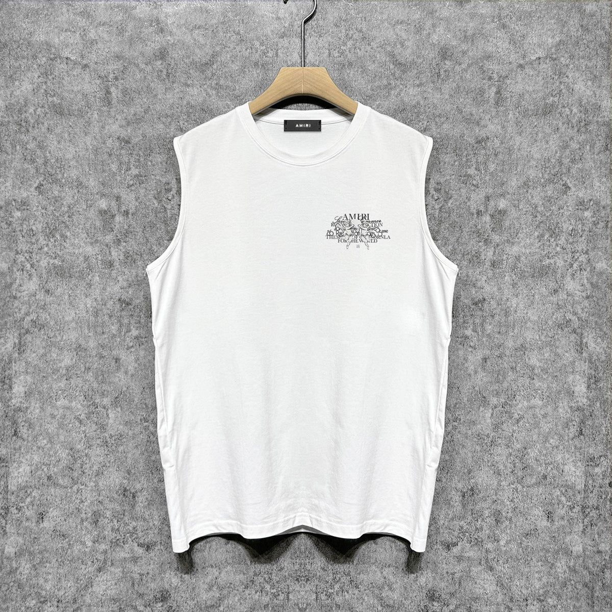 Amiri tank top letter angel ball print
