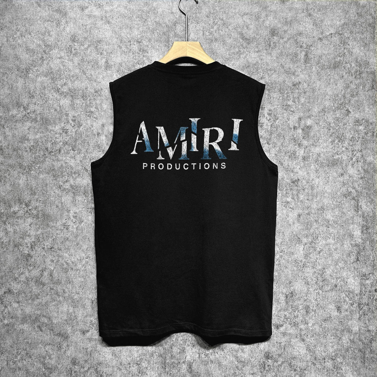Amiri tank top double-sided rose printing