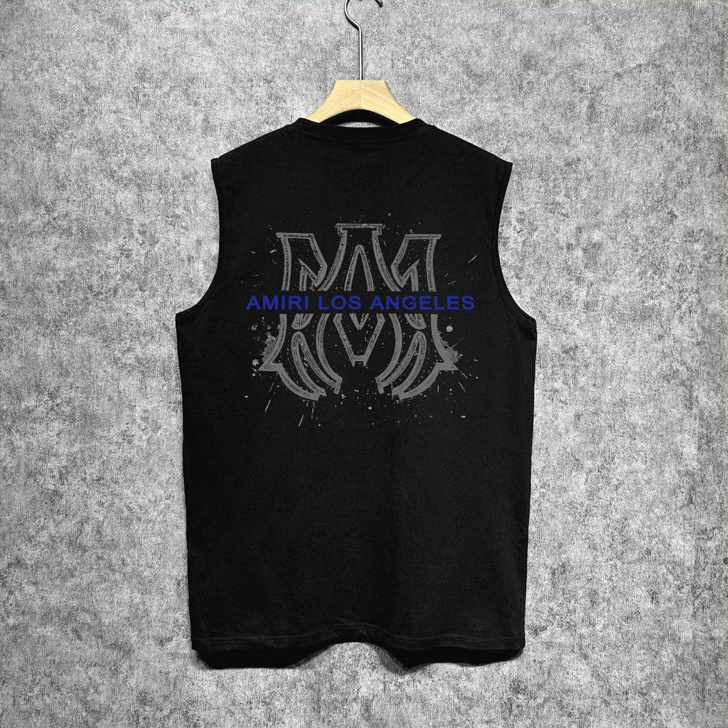 Amiri tank top splash ink large simple logo printing