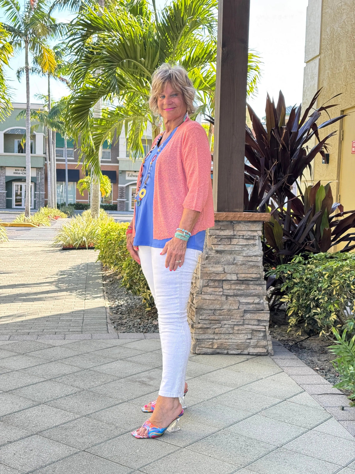 LULU-B SALMON MESH WRAP
