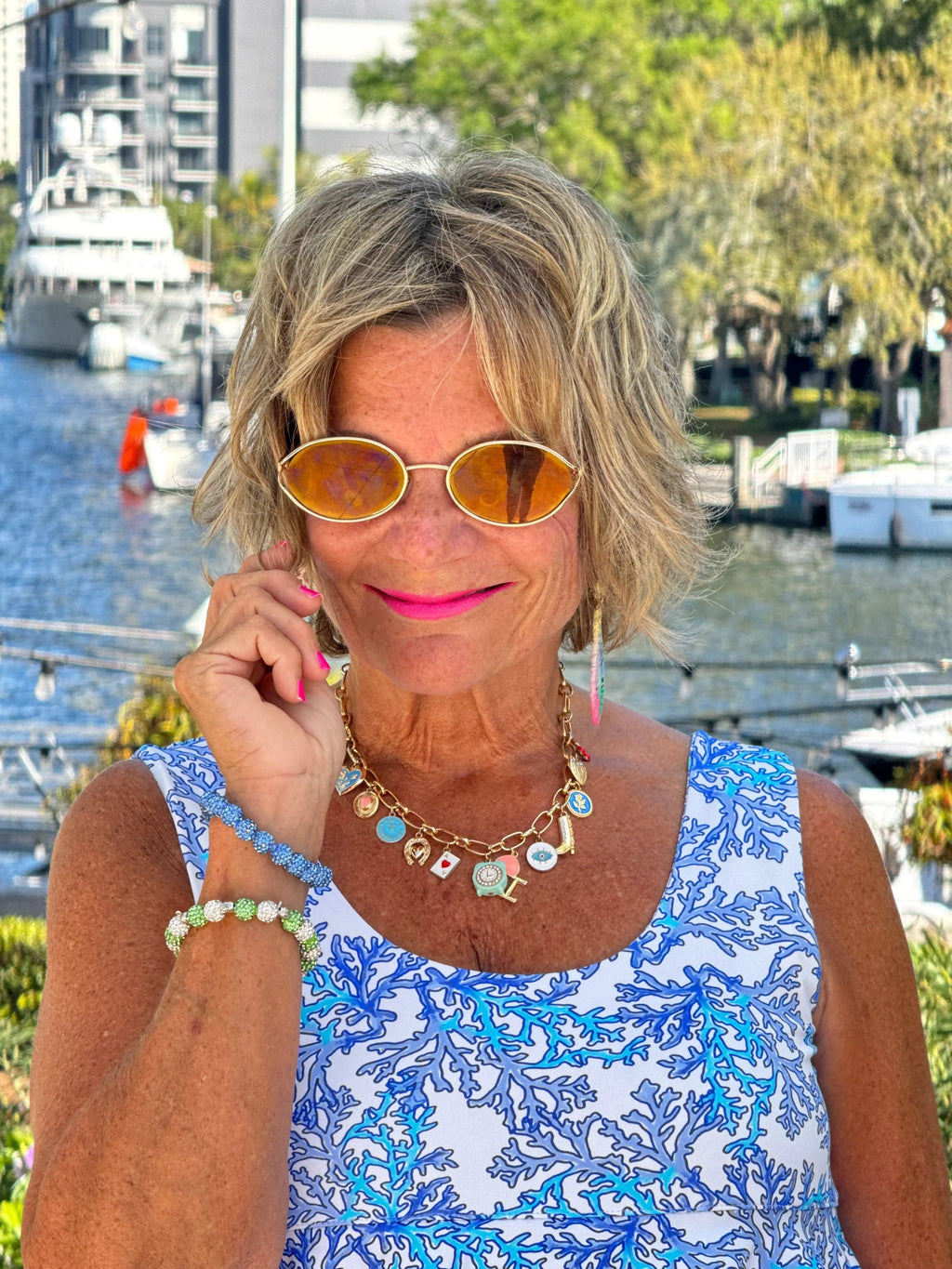 LULU B CORAL BREEZE CHA CHA DRESS