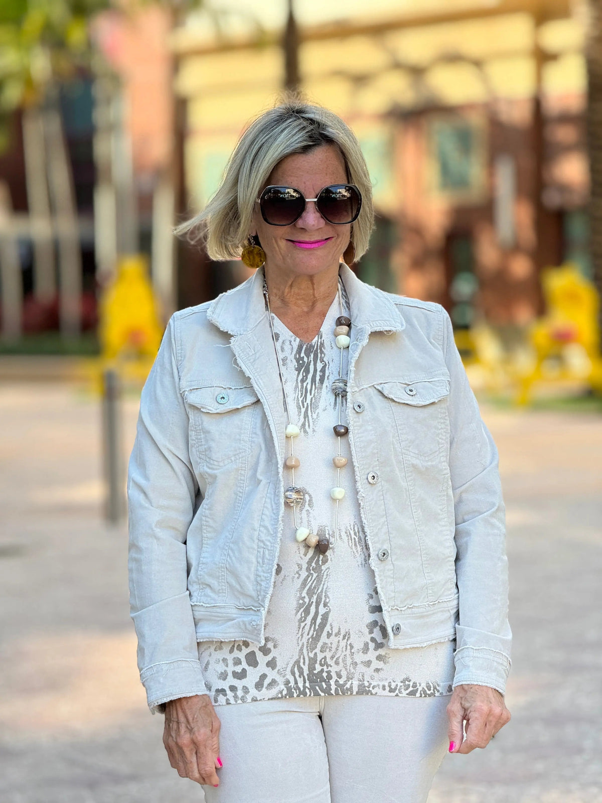 LULU-B STONE VELOUR JACKET