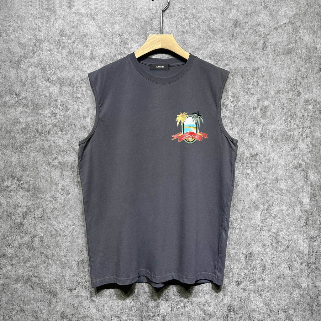 Amiri tank top mirror printing