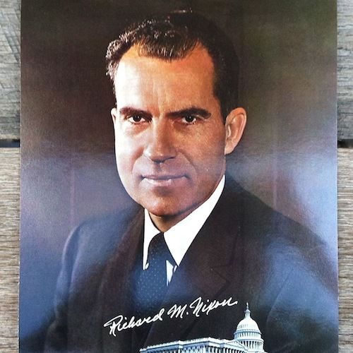 RICHARD M NIXON Jumbo Postcard 1969