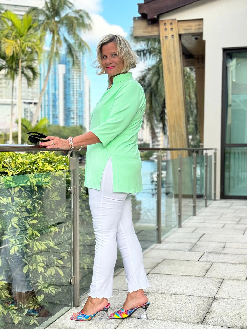 CLEAR LIME TUNIC