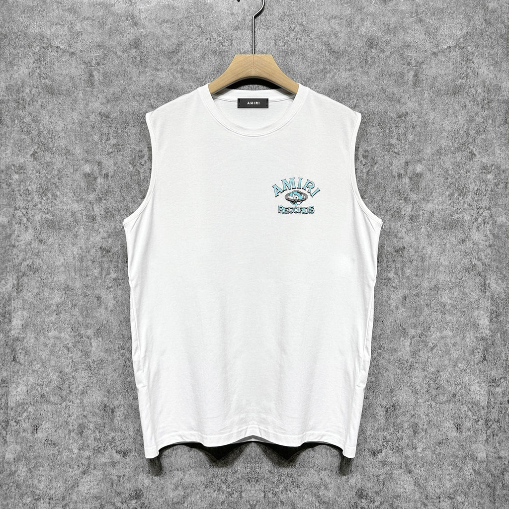 Amiri tank top earth letter printing