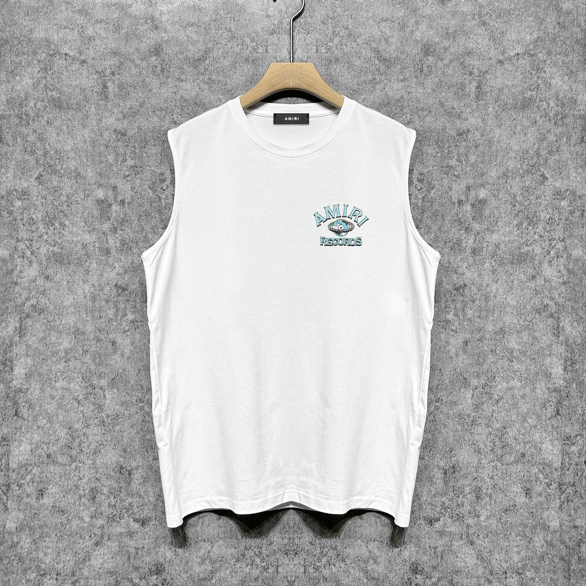 Amiri tank top earth letter printing