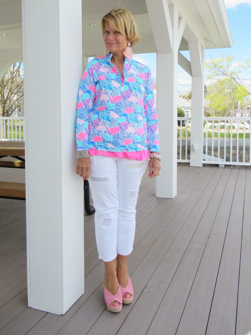 JELLYFISH ZIPPER TOP