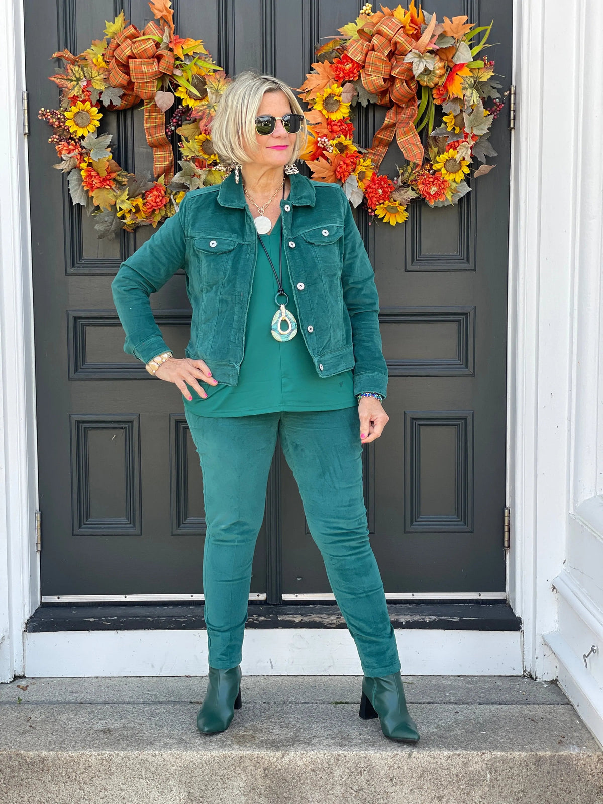 LULU-B EMERALD  VELOUR JACKET