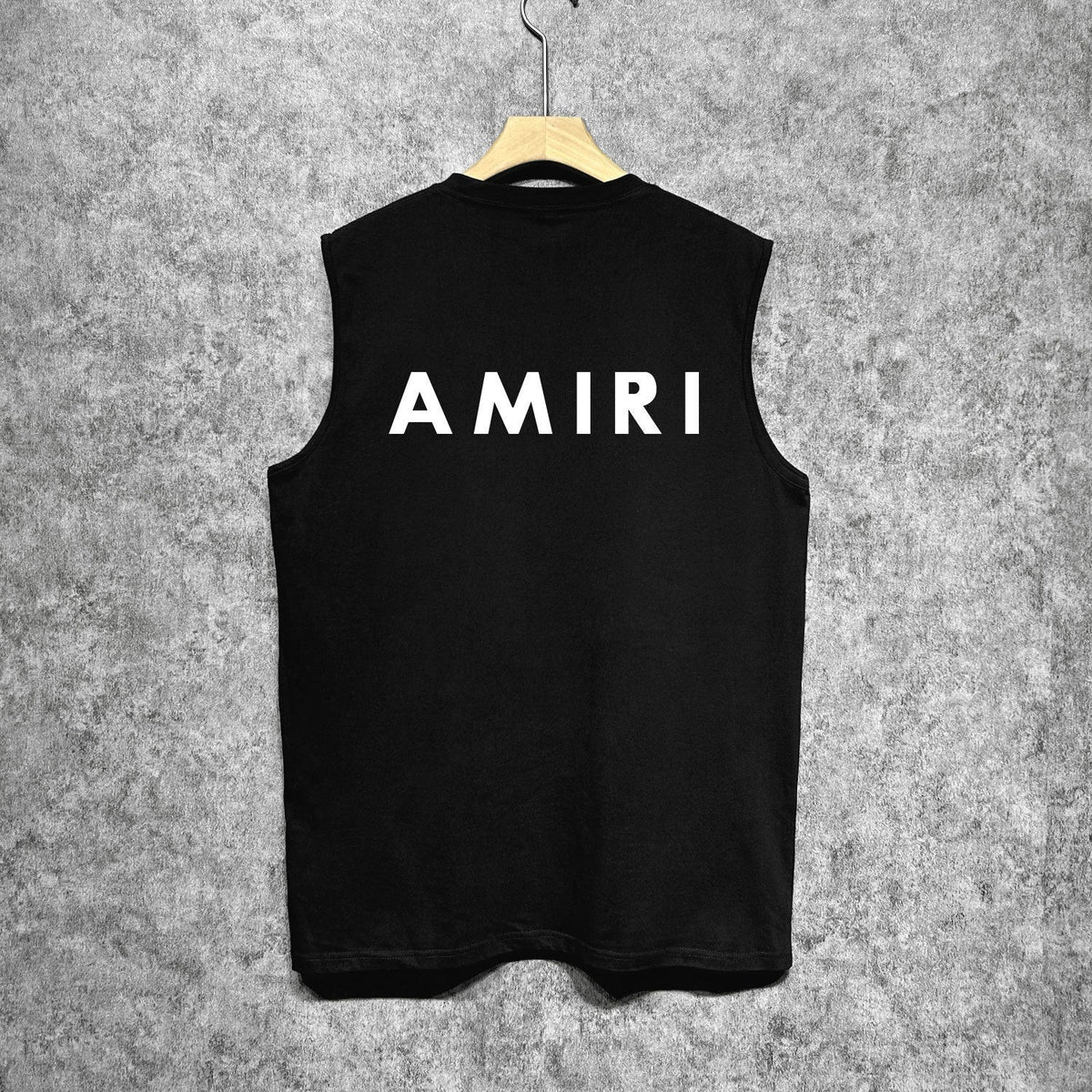 Amiri tank top flat thick letter spider armband printing