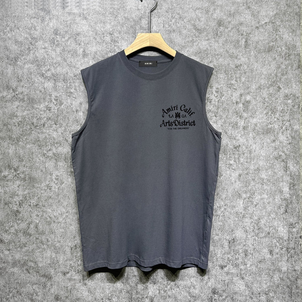 Amiri tank top artistic word printing