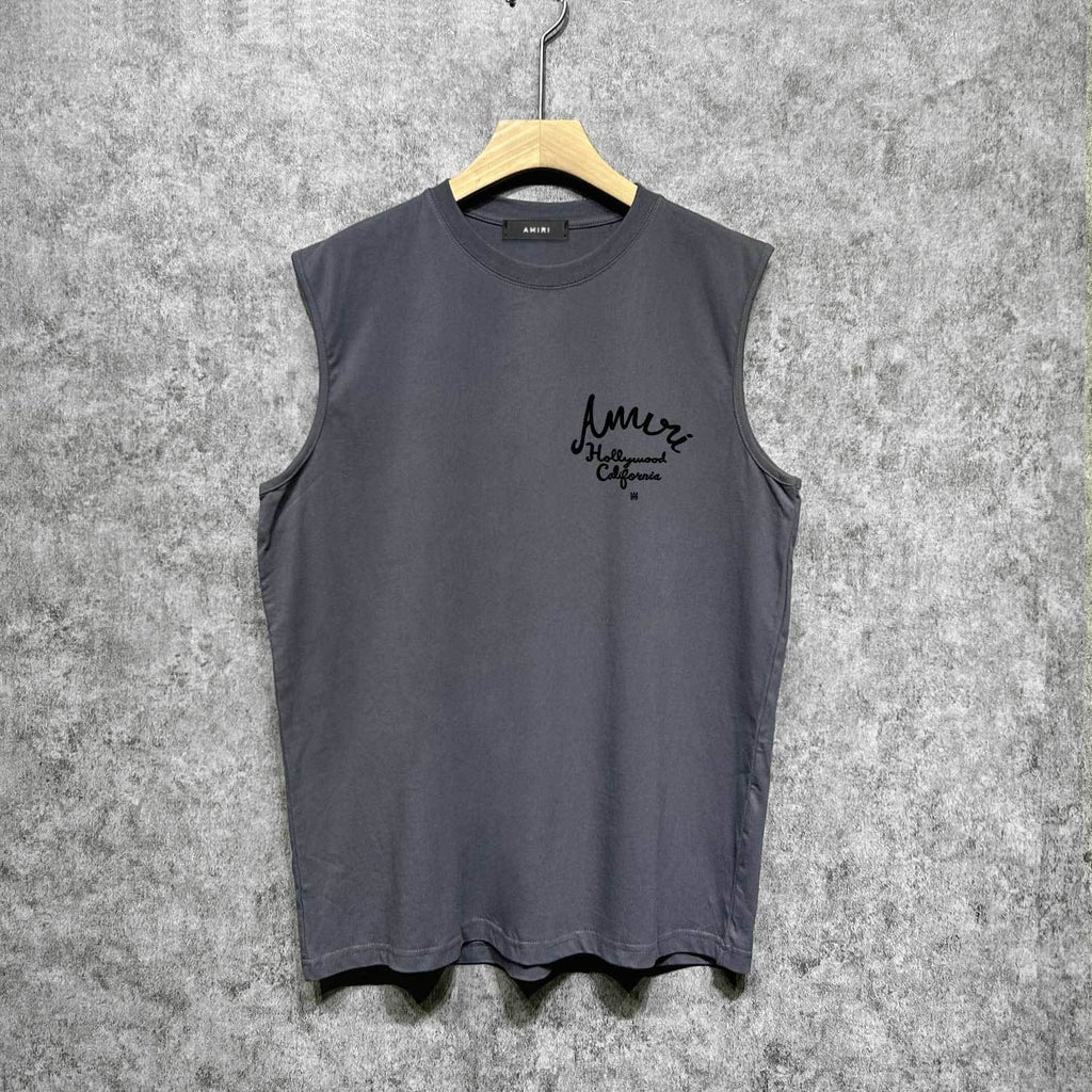 Amiri tank top california hollywood letterprinting