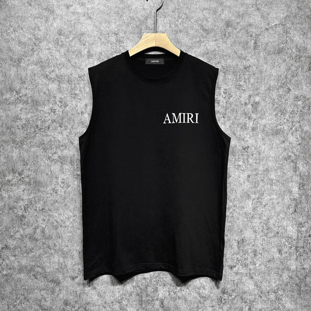 Amiri tank top leaf printing