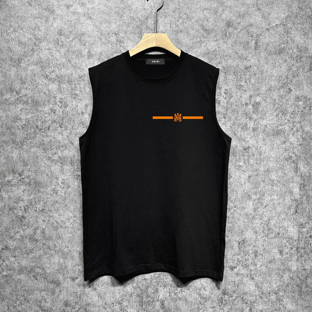 Amiri tank top spider letter printing