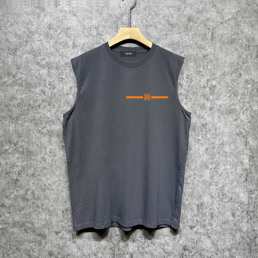 Amiri tank top spider letter printing