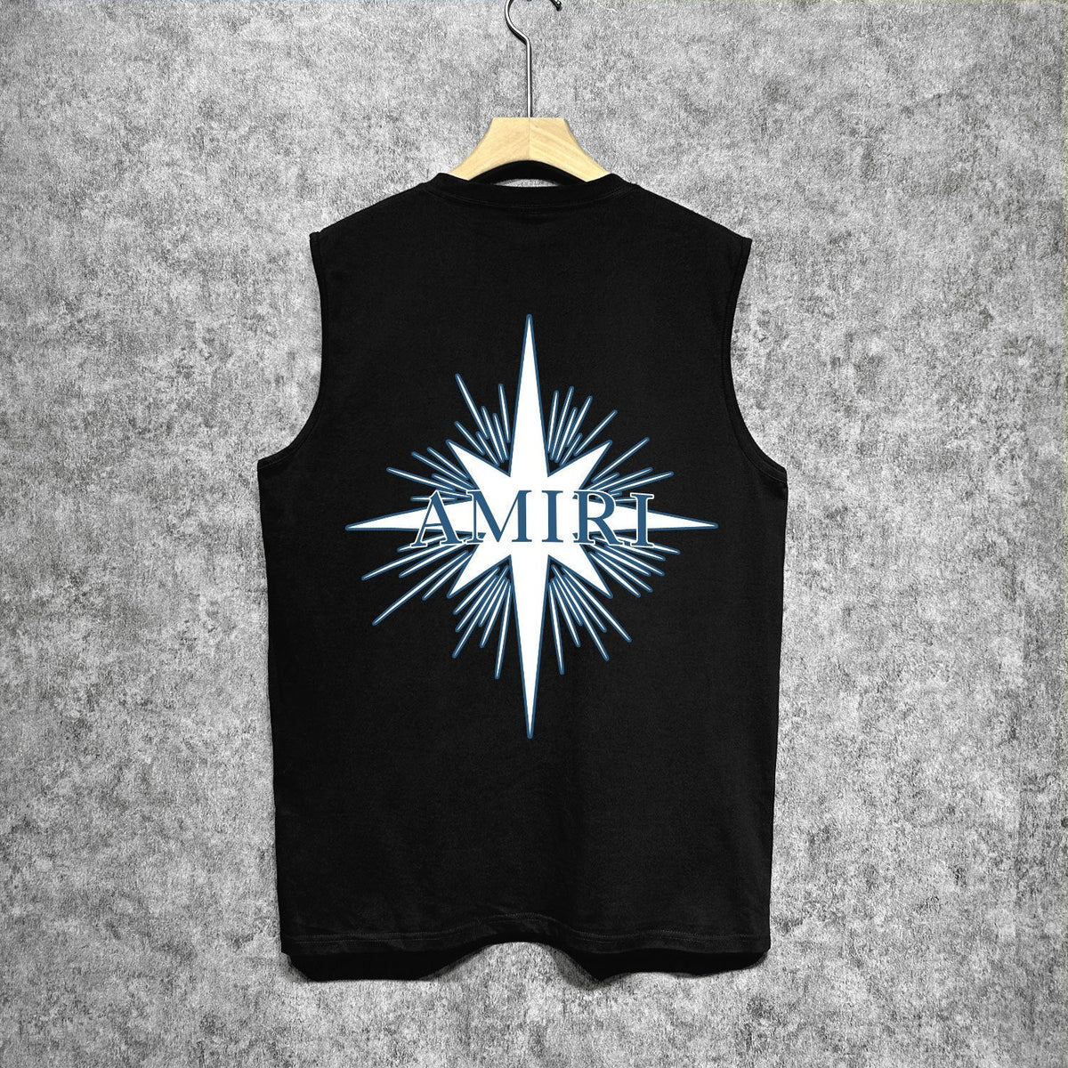 Amiri tank top star shield print