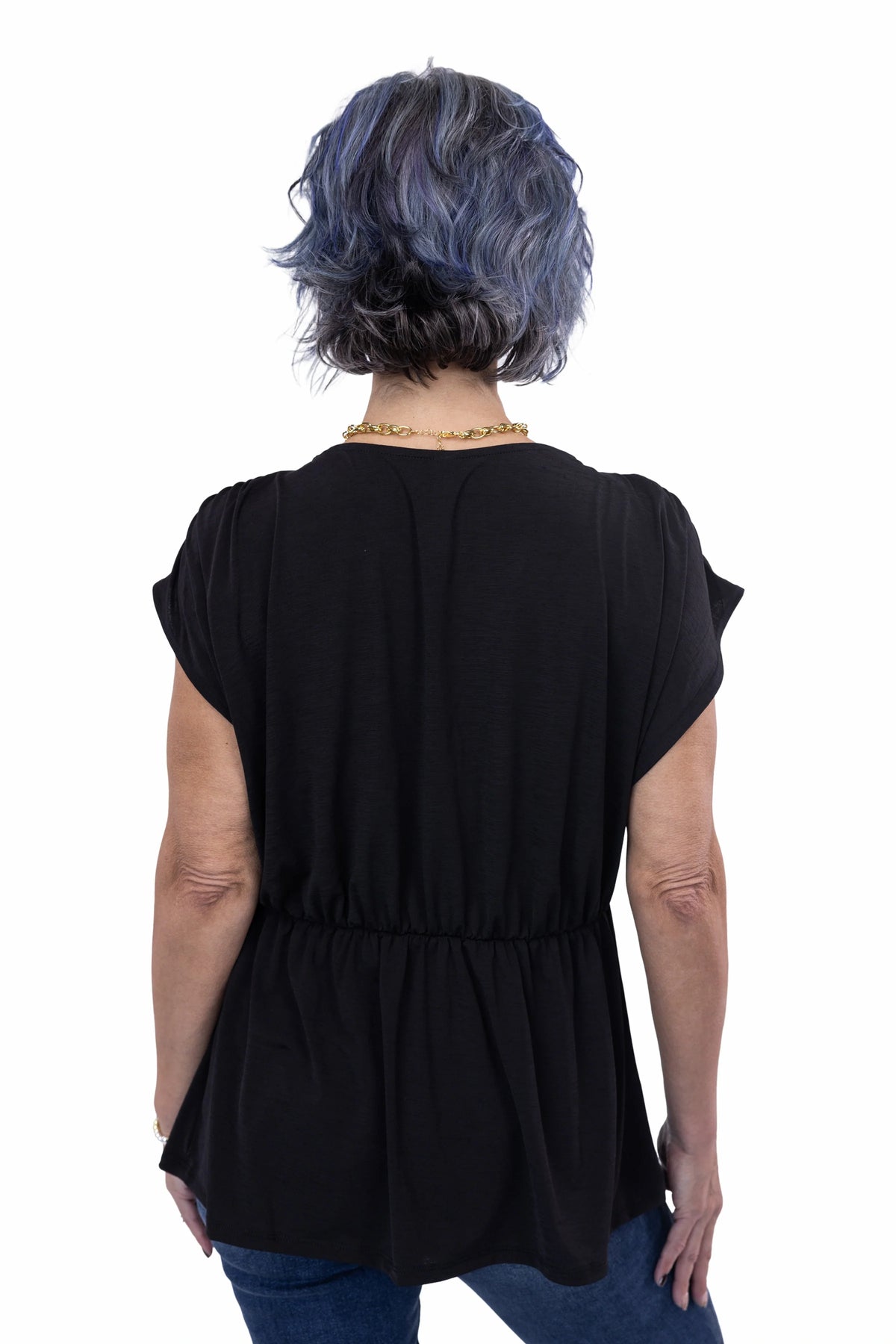 This is My Life Women's V-Neck Wrinkle Free Short Sleeve Top