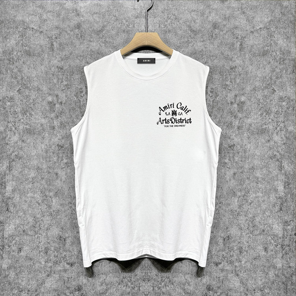 Amiri tank top artistic word printing