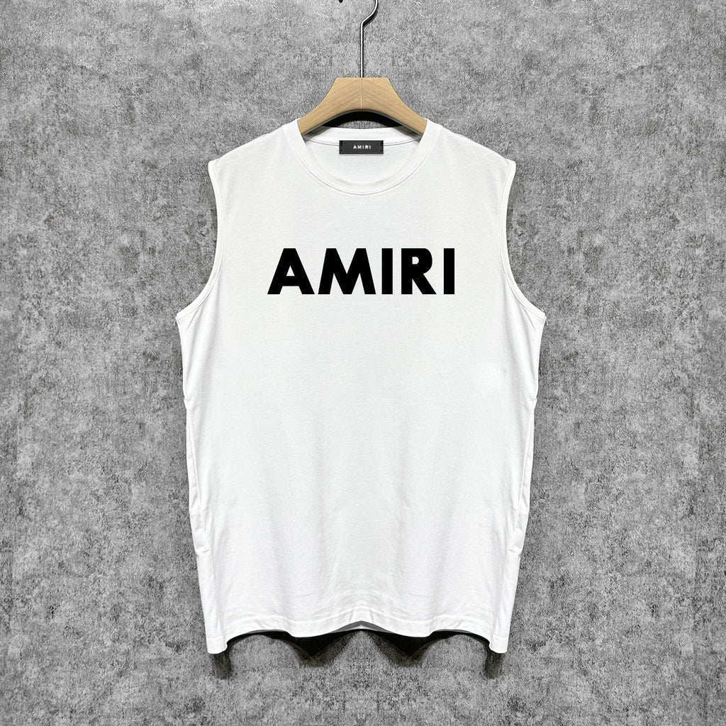 Amiri tank top thick flat simple letterprinting