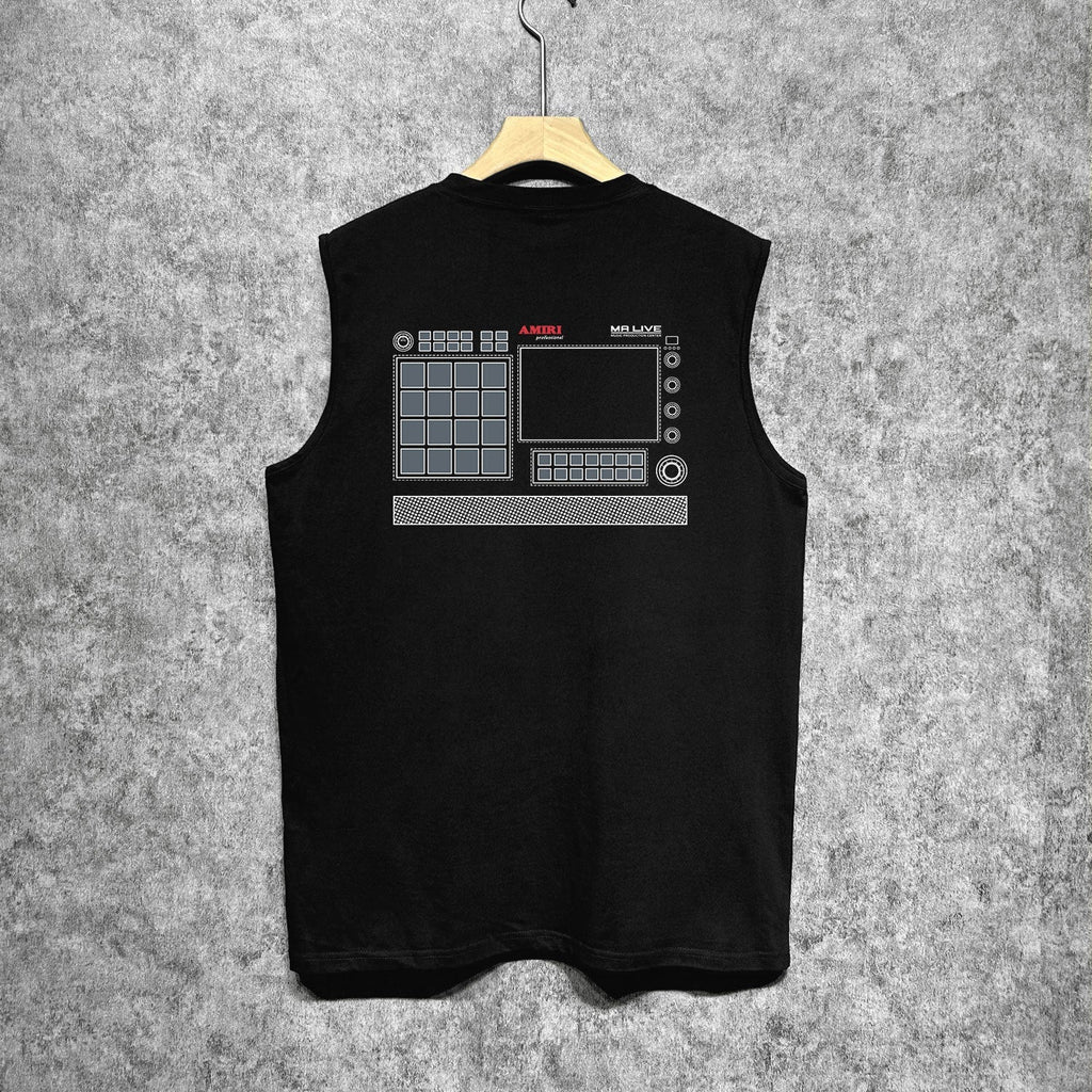 Amiri tank top tv channel printing
