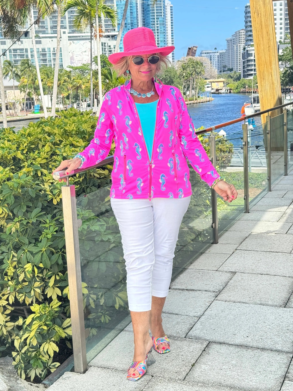 LULU B SEAHORSE BAY FULL ZIPPER JACKET