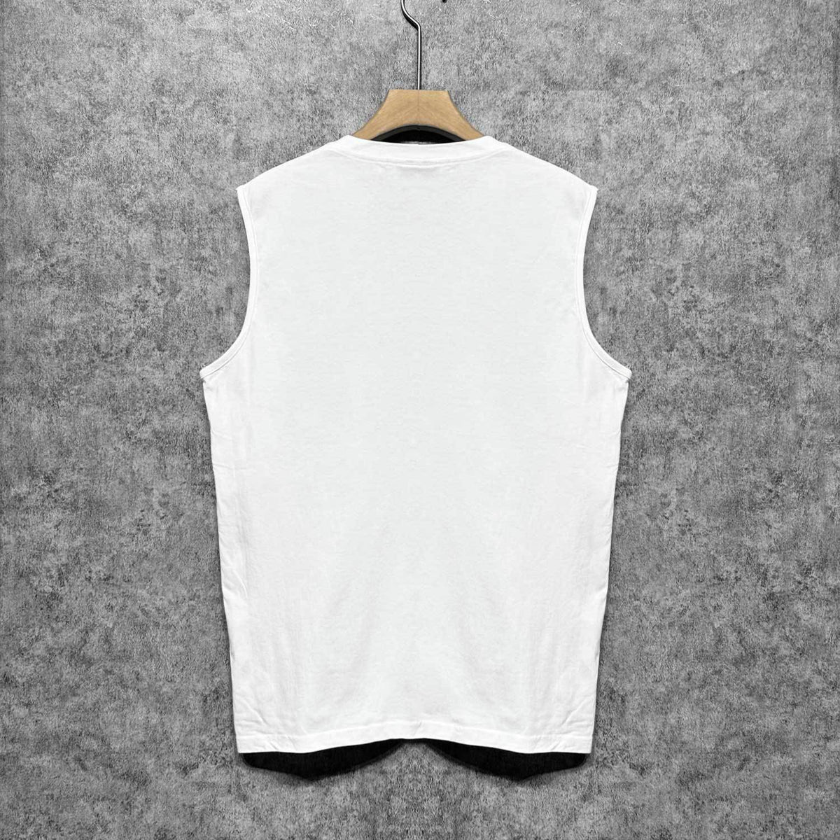 Amiri tank top with overlapping letter foam printing