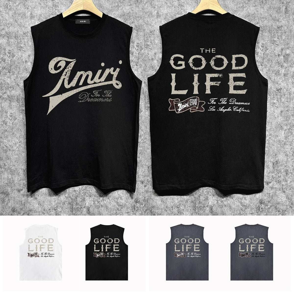 Amiri tank top letter printing