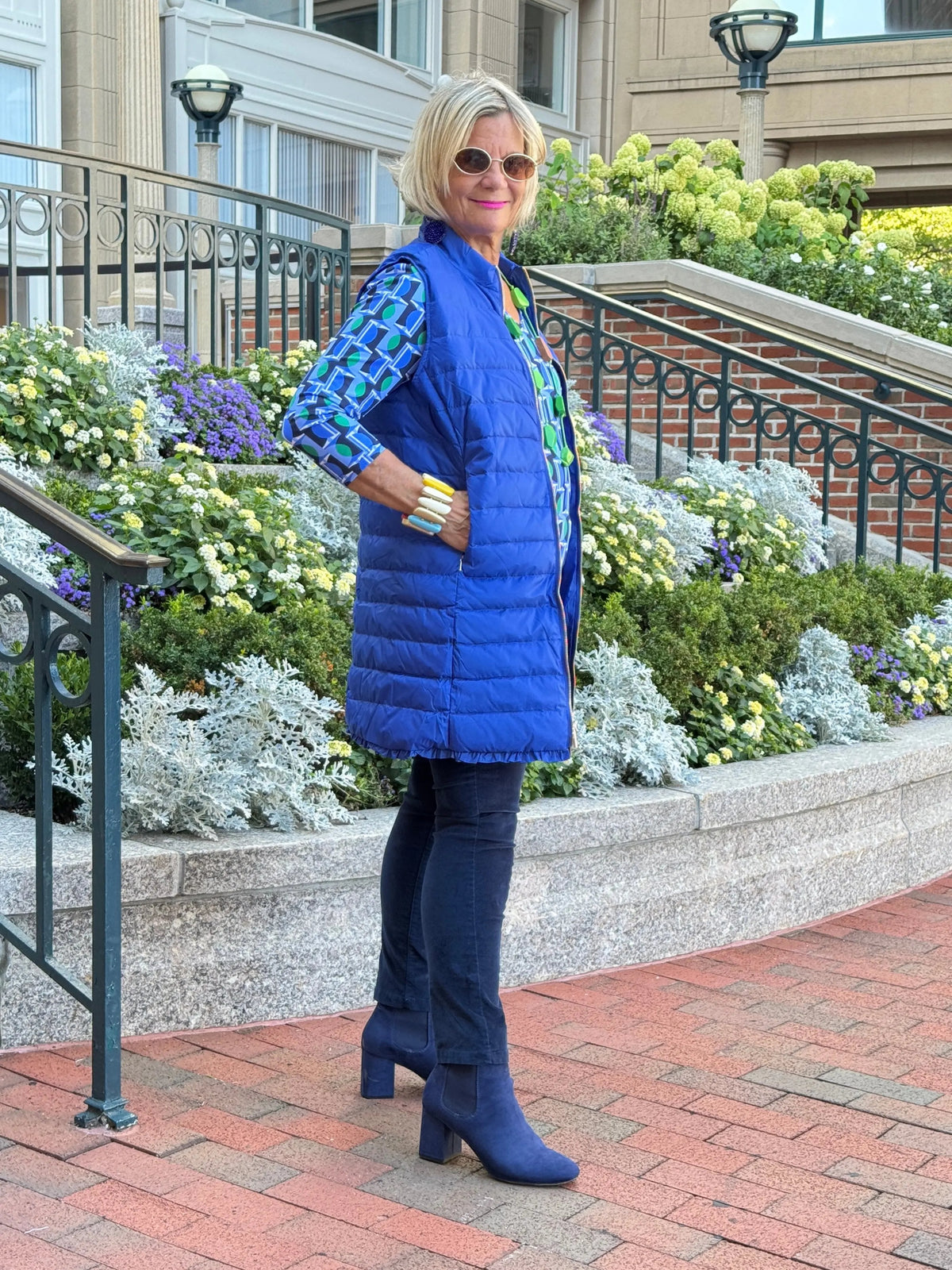 LULU-B COBALT PUFFER VEST