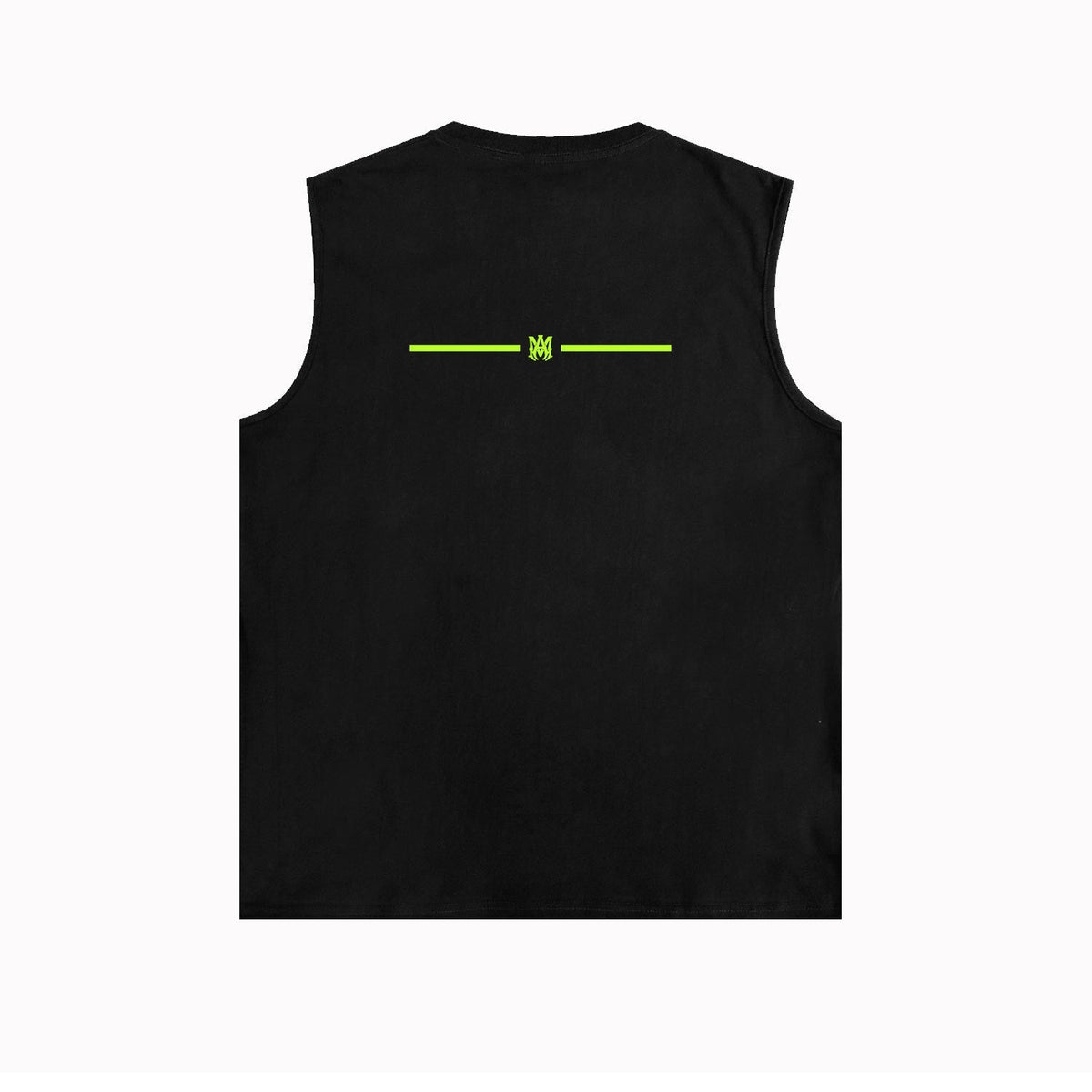 Amiri tank top small spider letter horizontal stripprinting