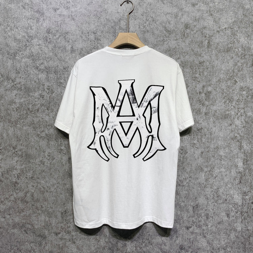 Amiri t shirts spider printing short sleeve