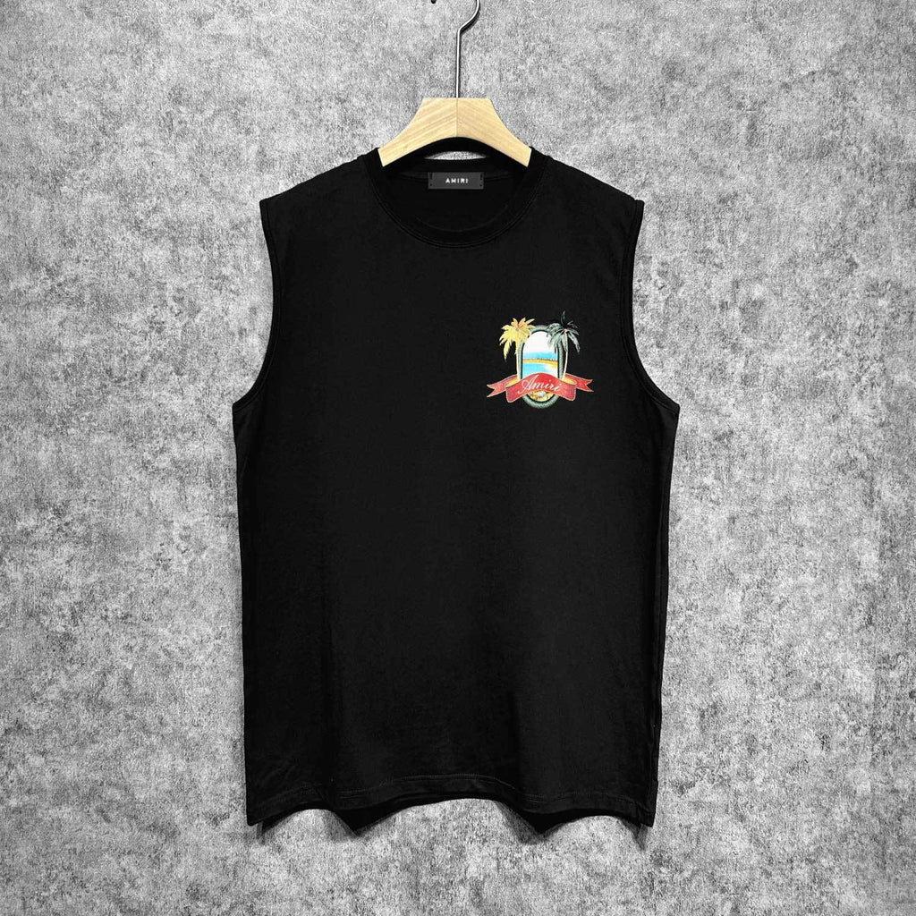 Amiri tank top mirror printing