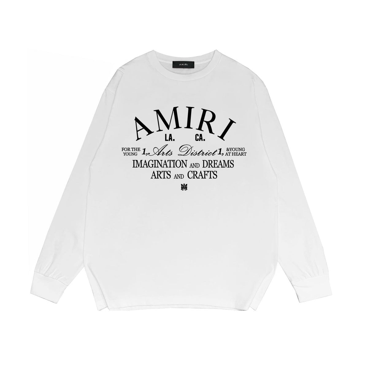 Amiri Long Sleeved Shirt Printed Trendy Pure Cotton