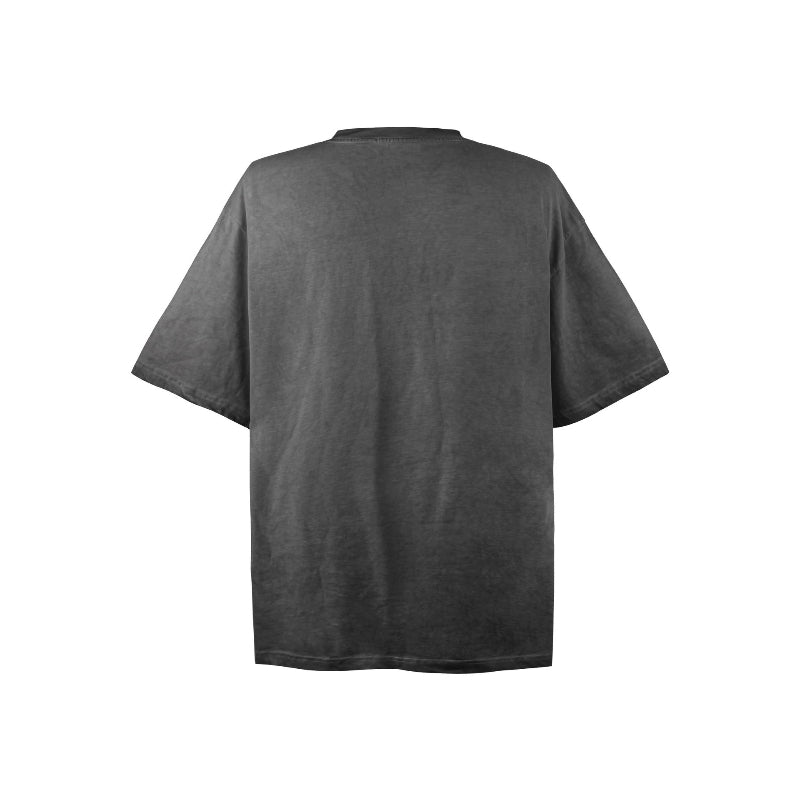 American vintage street T-shirt pure cotton retro men's and women's summer loose
