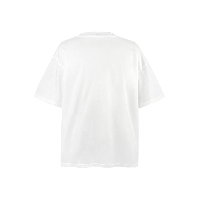 American vintage street T-shirt pure cotton retro men's and women's summer loose