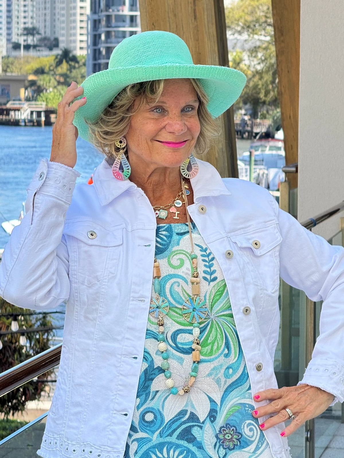 Ethyl Eyelet Elegance Jacket - Delightful