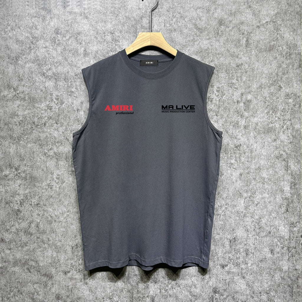 Amiri tank top tv channel printing