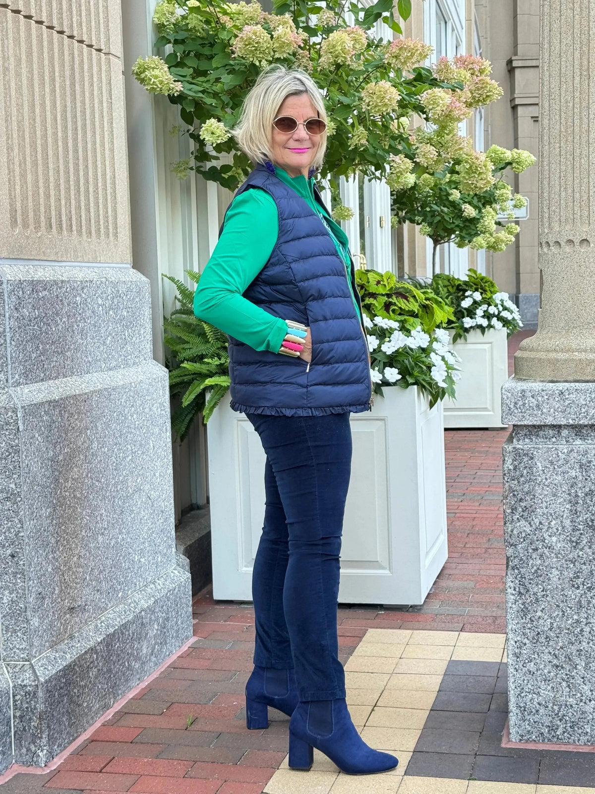 Lulu B  Bay Club V Neck Top