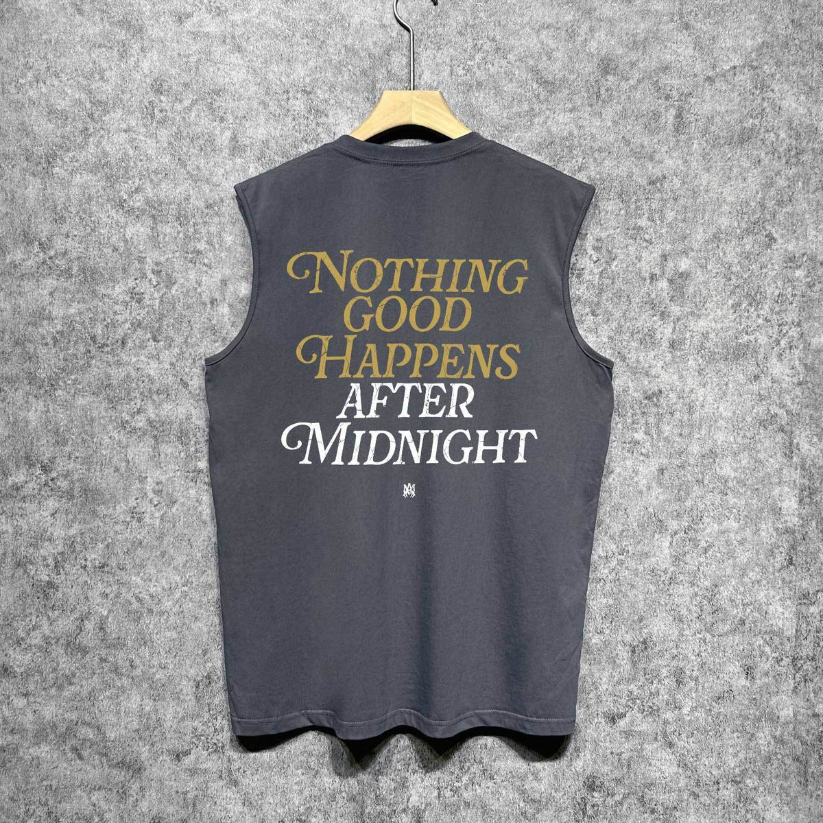 Amiri tank top earth letter printing