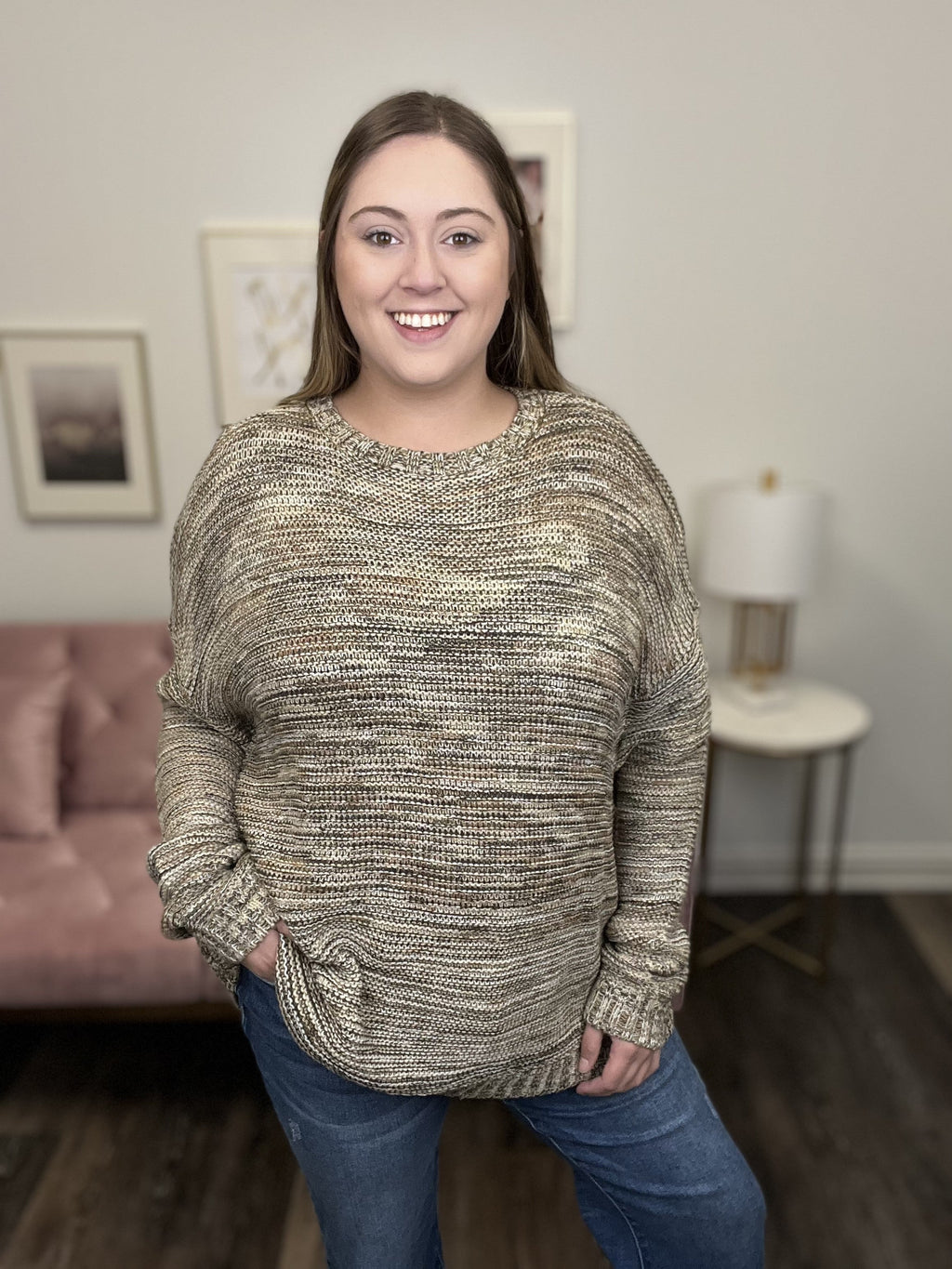 Sweetest Reason Women's Round Neck Knit Sweater