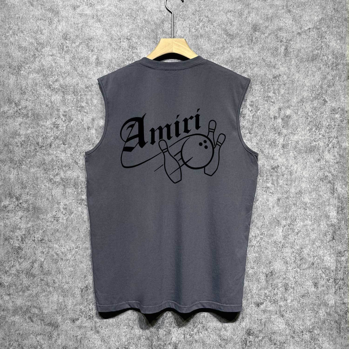 Amiri tank top bowling print