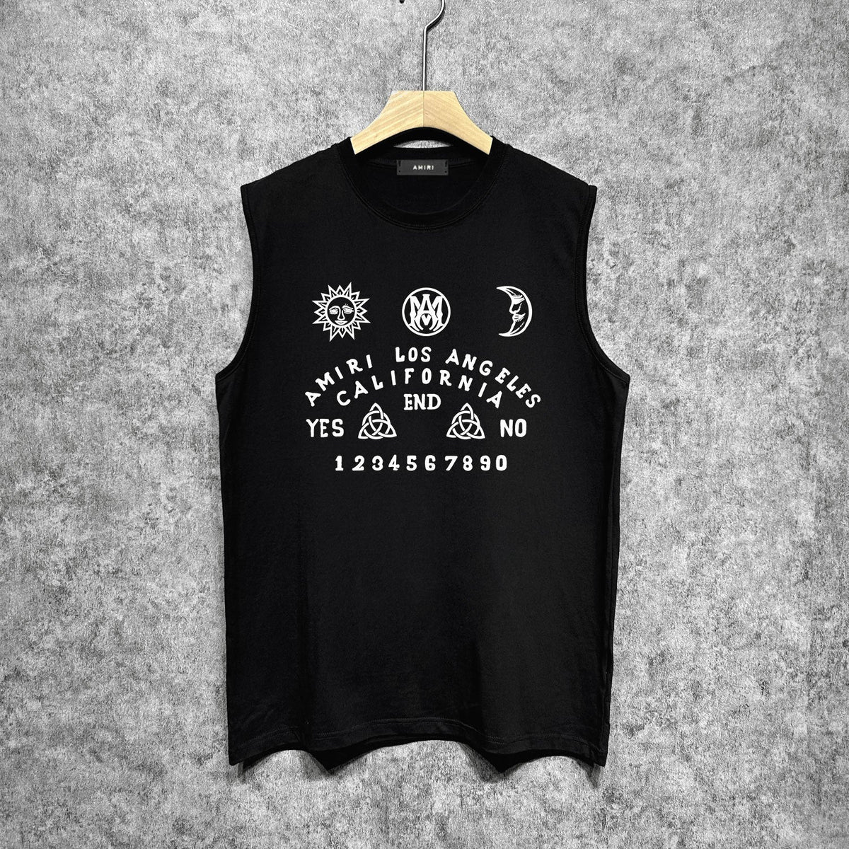 Amiri tank top day and night star print