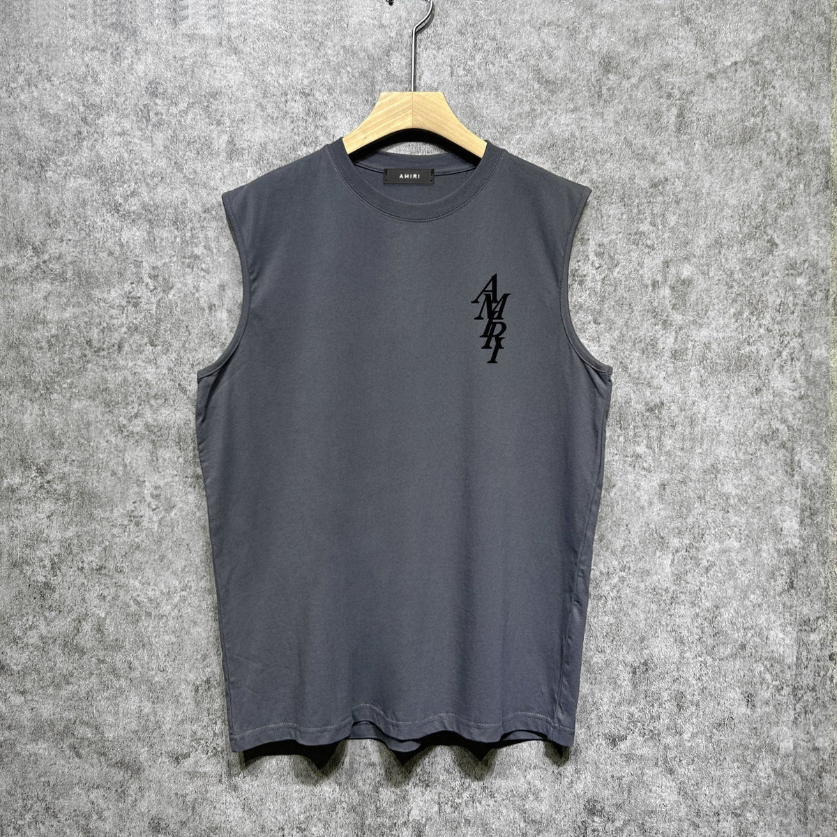 Amiri tank top with vertical overlapping letterprinting