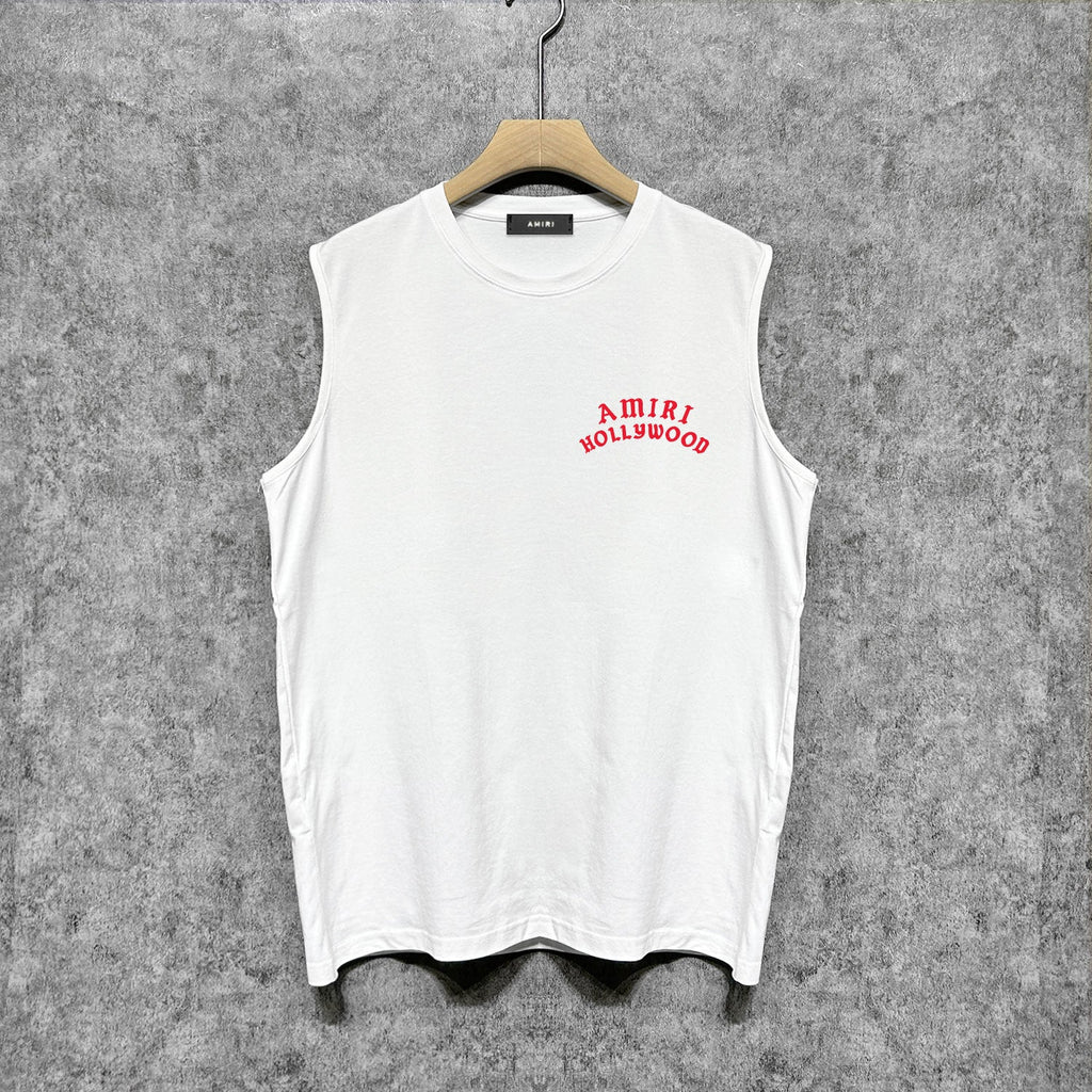 Amiri tank top hollywood pure letterprinting
