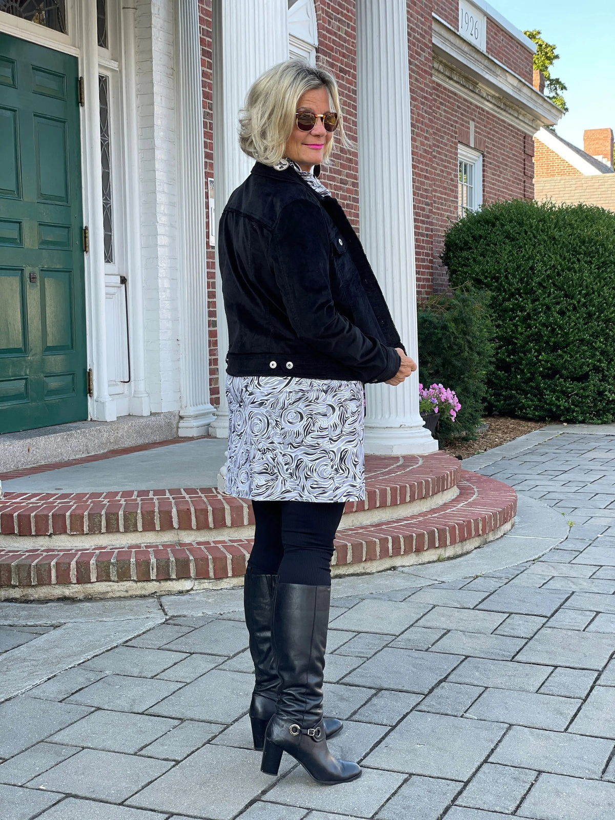ELEGANT EXPRESSIONS RUFFLE NECK DRESS