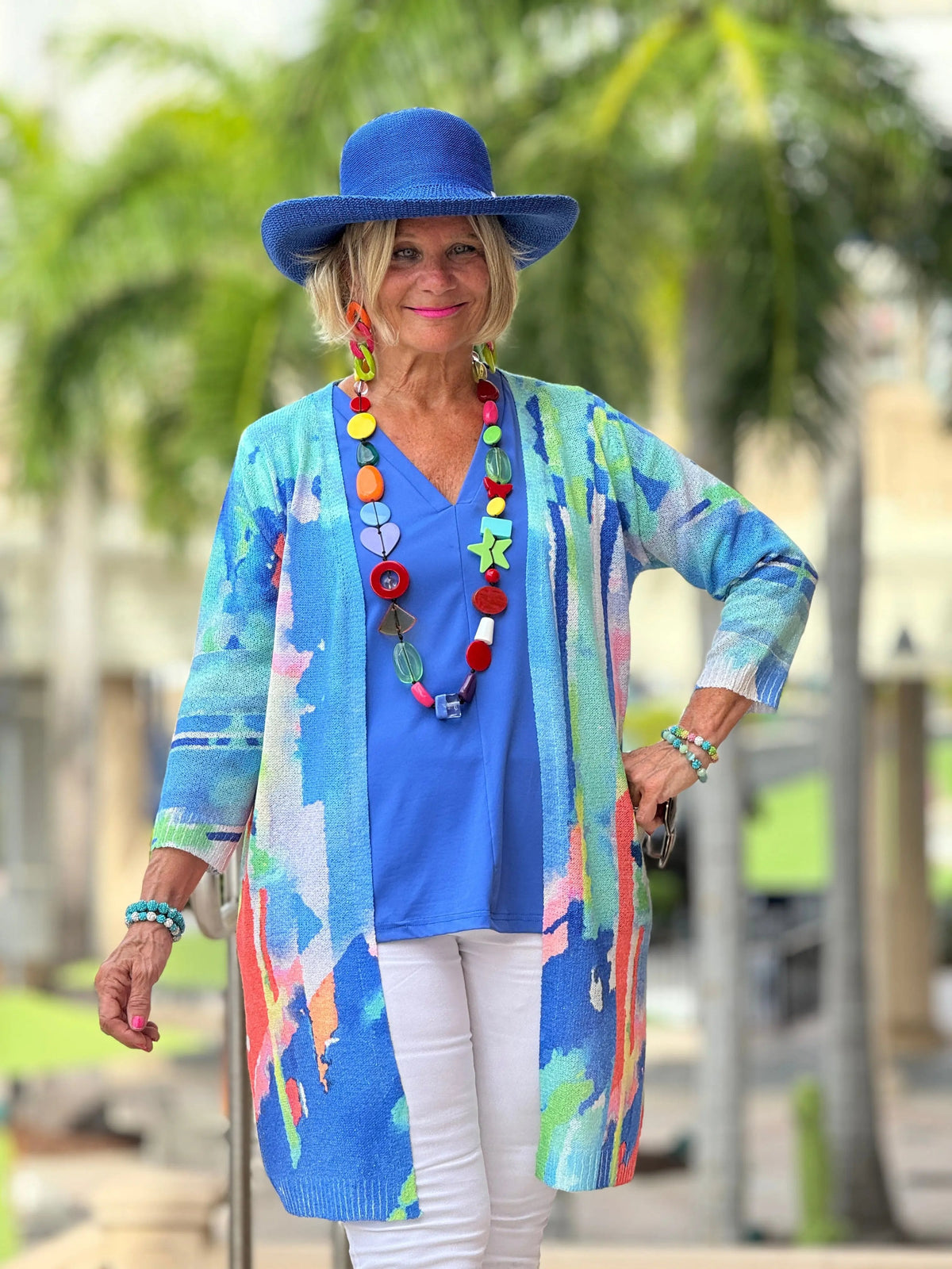 LULU-B BLUE TAILORED V