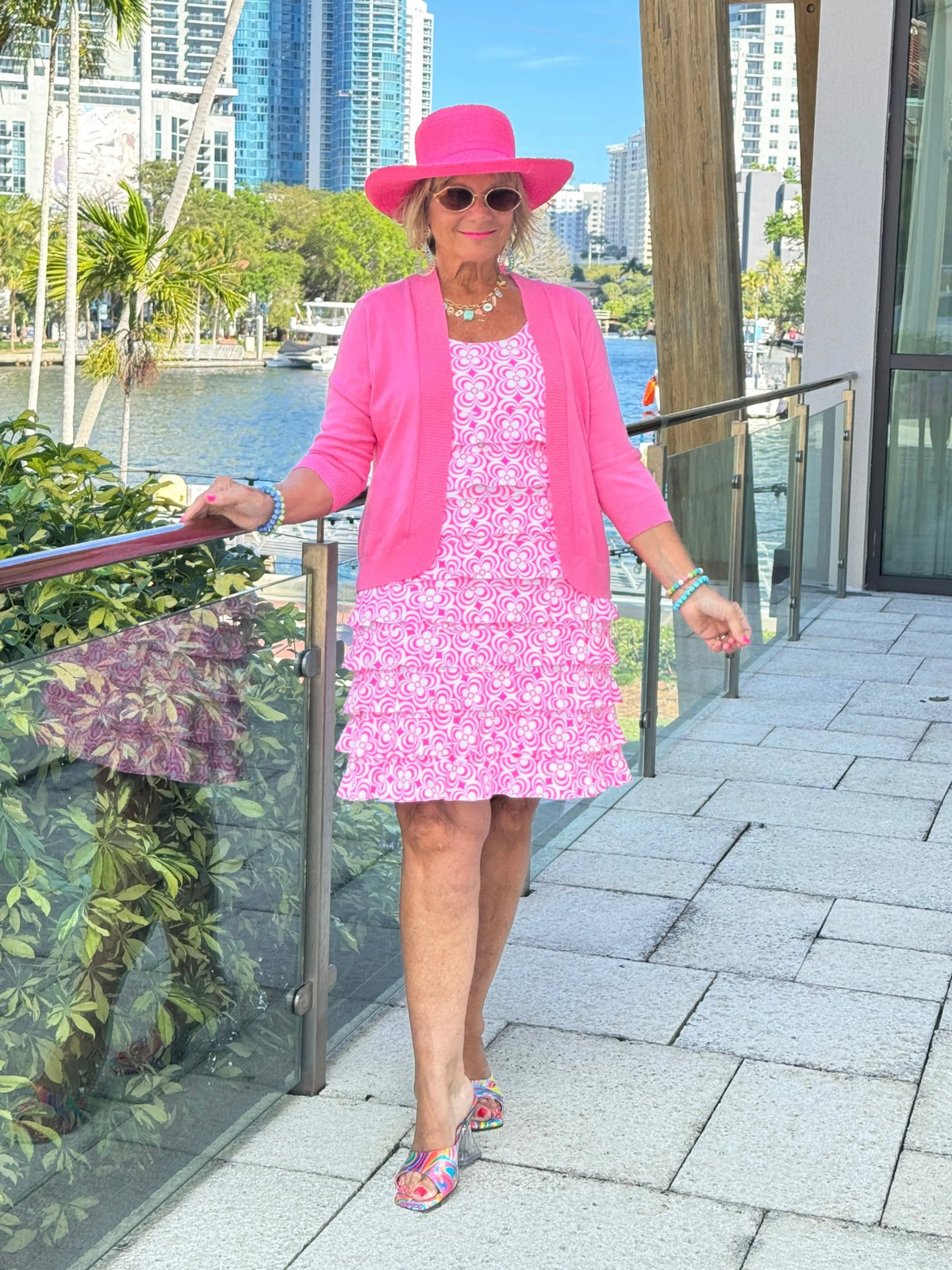 LULU B TROPIC PETALS CHA CHA DRESS
