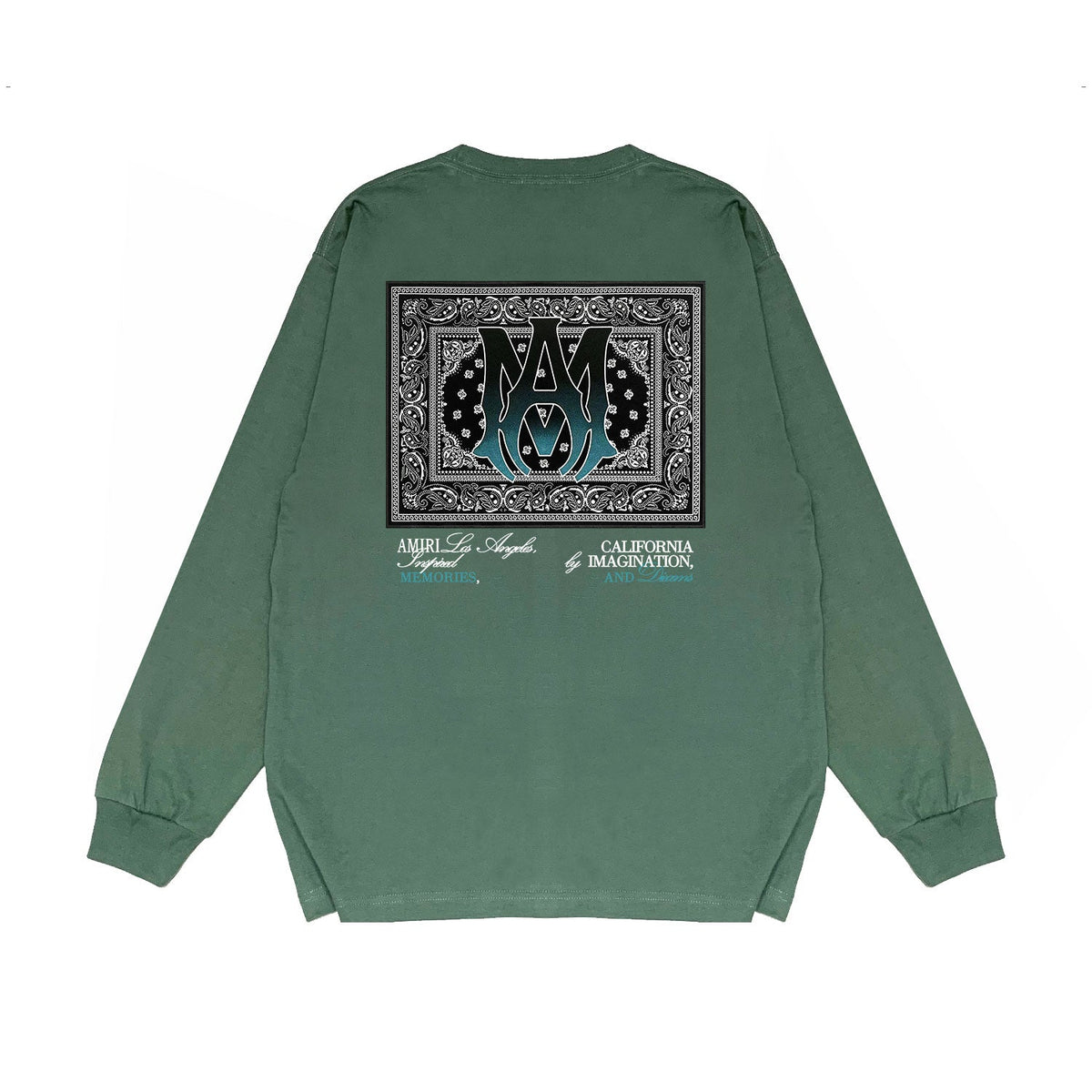 Amiri Long Sleeved Shirt Printed Trendy Pure Cotton